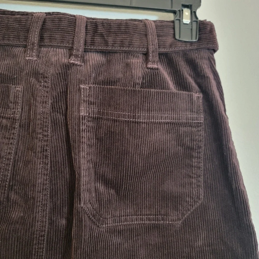 Banana‎ Republic Corduroy Belted Mini Skirt Size 2 NEW Brown MSRP $100 Casual
